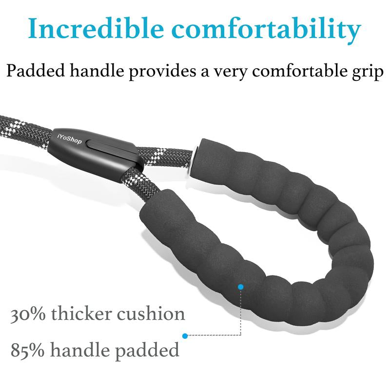 Iyoshop Dual Dog Leash, Double Dog Leash, 360 Swivel No Tangle Walking Leash, Shock Absorbing Bungee for Two Dogs